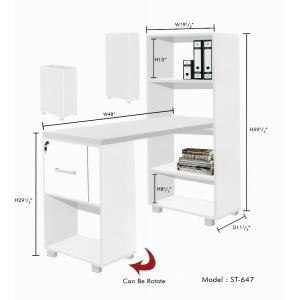 Study Desk With Multicabinet 621